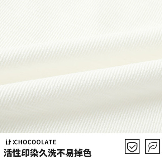 CHOCOOLATE2025 Autumn New Henley Collar Loose T-shirt Unisex Couple Tops Bottoming Shirt White M Recommended 95Jin Jin is equal to 0.5kg -110Jin Jin is equal to 0.5kg