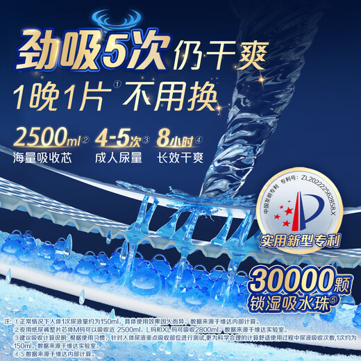 Dr.P (Dr.P) night-time adult diaper M10 pieces (waist circumference 70cm-110cm) elderly maternal diapers