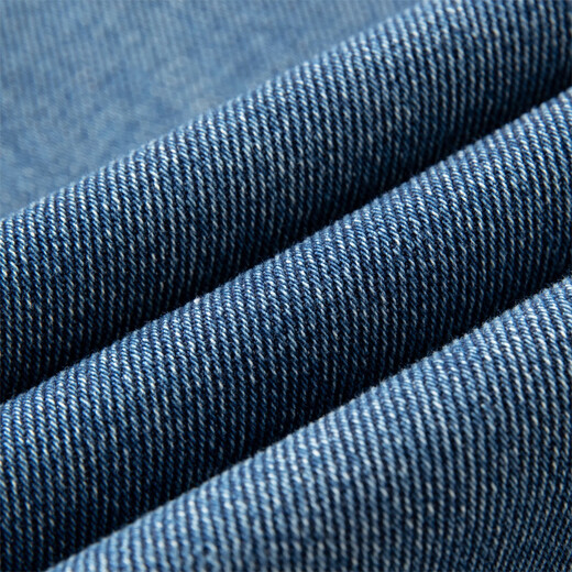 Single-bunch plus-size women's clothing, free silhouette, curved side seams, forward wide-leg jeans, slimming straight-leg jeans, denim blue 3XL (size 5)