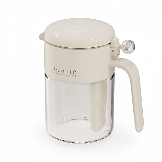 Home KATEI STORY Japanese seasoning jar 2025 new spoon separated sealed moisture-proof kitchen household high-end salt shaker seasoning bottle box off-white 3-piece set 400ml