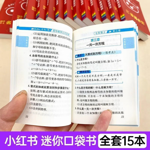 小红书初高中基础知识口袋书速记手册语文迷你版任选科目书籍 初中语文-名著导读-14