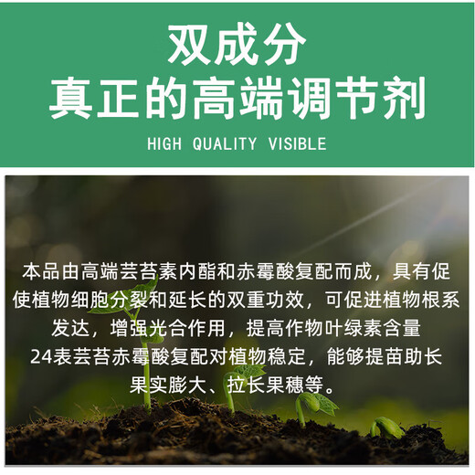 Gibberellic acid brassin plant growth regulator Yuntaisu lactone fruit tree and vegetable foliar fertilizer rooting agent to promote flowering 1000ml