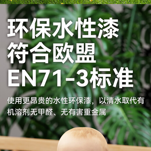 ULOP German solid wood crib, removable splicing bed, multi-functional baby bedside bed, newborn nap bed with fence, imported all-pine crib (without storage drawing board), activity pictures, free latex coconut palm mattress, baby products for sleeping, a must-have for mothers and babies