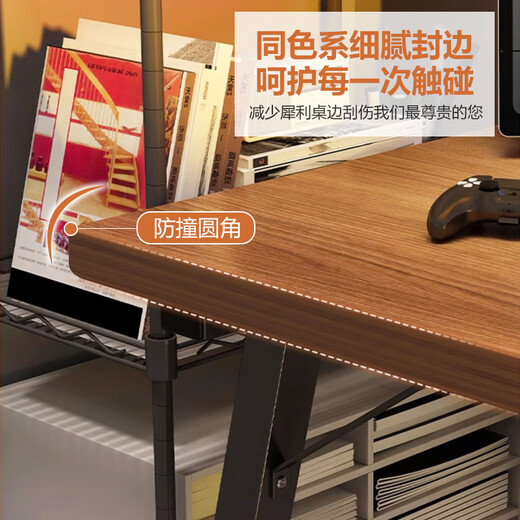 Huakaizhixing computer desk desktop student home office desk learning writing table e-sports game table BGZ729 1 meter black