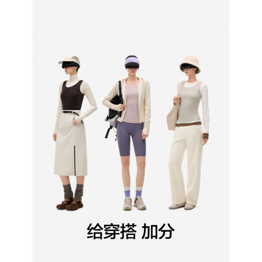 Jiao Nei Ruipi 701++ Women's Vest Sweatshirt Breathable Round Neck 7A Wool Warm T-Shirt Women Sheep 90 Degrees Gray S