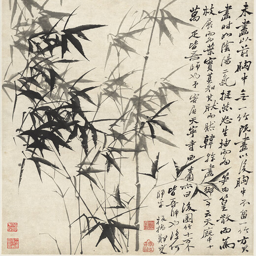 Book Dance Hall Zheng Banqiao Bamboo Hanging Painting Celebrity Calligraphy and Calligraphy Ink Chinese Painting Bamboo Newspaper Peaceful Living Room Bedroom Landscape Decoration Painting Ink Bamboo - Zheng Banqiao - Vertical Style - Silver White Style Overall Size Width 50 cm Height 120 cm (Hook included)