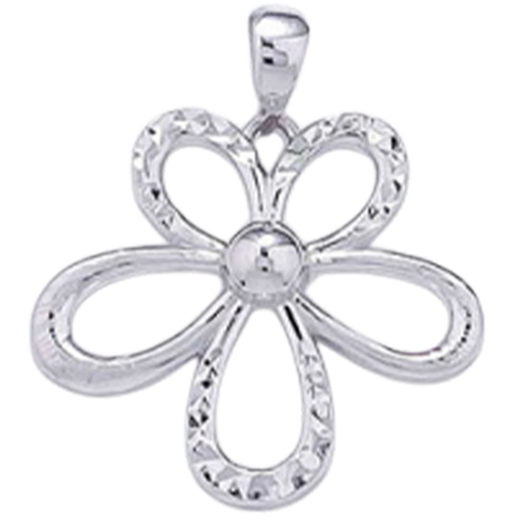 CHINA GOLD Platinum Solid Colorful Gesang Flower Pendant About 3.23g