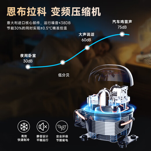 Senleng red wine cigar cabinet constant temperature and humidity all-in-one machine for raising eggplants silent variable frequency compressor air-cooled frost-free cedar wood precise temperature control and humidity independent embedded cigar cabinet variable frequency Low-E defogger door 326L embedded