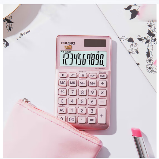 CASIO JW-200SC-PK stylish fashion calculator (unit: unit) shining pink