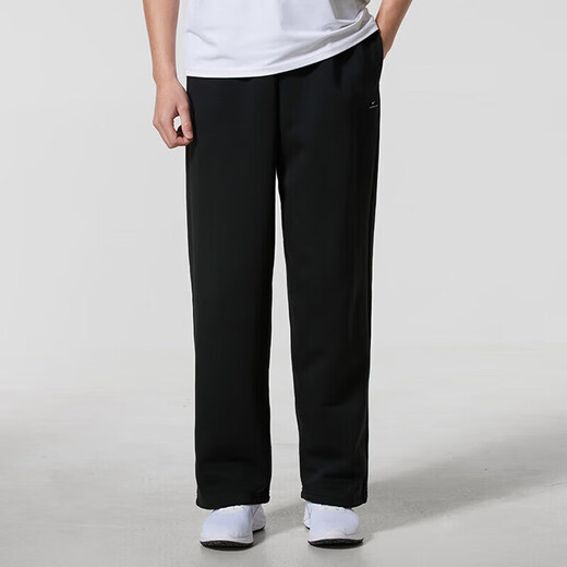 NIKE Men's Pants 2025 Winter New Sports Pants Comfortable and Versatile Casual Pants Knitted Velvet Warm Straight Pants IM6334-010 M