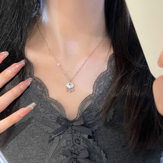 Beijing Gold Trading Center Co., Ltd. Platinum Peaceful Ruyi Bell Fish Scale Lucky Lock Set Chain as a Gift for My Girlfriend as a Gift About 4.48g
