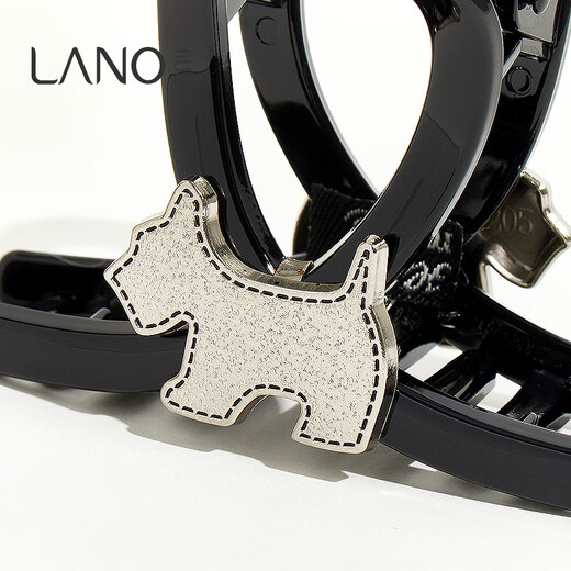 Lannuo Puppy Catch Women's High-end 2025 New Small Hair Volume Small Half-tied Shark Clip Hair Accessories on the Back of the Head Gray