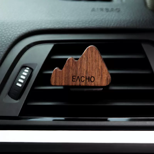 Yusenyi Car Diffuser Aromatherapy Perfume Car Interior Decoration Air Conditioning Vent Decorative Ornaments Hill Walnut Expansion Fragrance Wood (Ancient Mountains) A hill will give you 5ml of blue wind chime essential oil