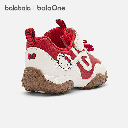 Balabala Sanrio IP children's shoes children's jogging shoes girls 2026 new spring and autumn sports shoes red new year sweet