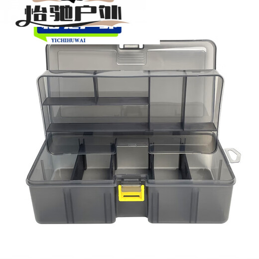 Zailu Luya bait box multi-functional double-layer storage box fishing gear supplies wooden shrimp box minnow hook storage box fishing accessories box fishing accessories