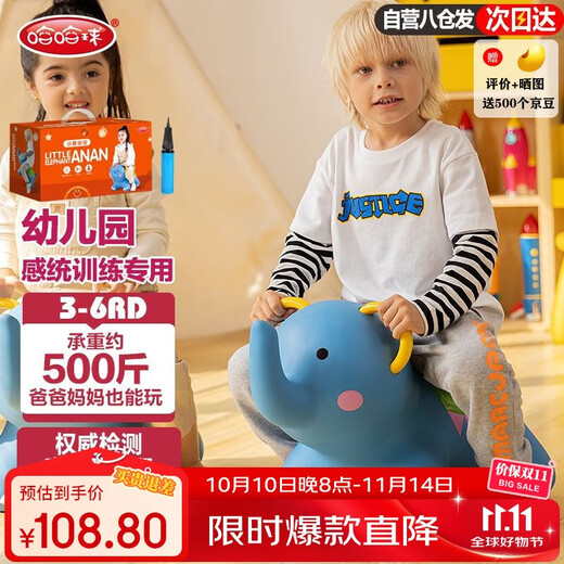 哈哈球儿童玩具跳跳马摇马充气小皮马3-6岁幼儿园感统生日节日礼物