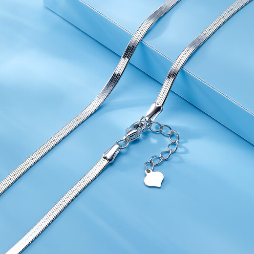 Luxury beads pt950 platinum snake bone necklace light luxury niche high-end platinum snake bone chain temperament birthday gift for girlfriend 8.15g-45cm