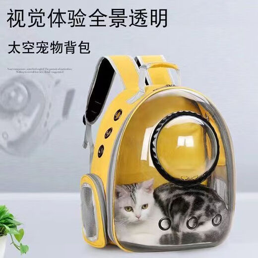 MODX Outing Space Pet Pet Supplies Tragbarer Raumkapsel-Rucksack mit großer Kapazität, transparente Katzenausflugstasche, hellgrünes + transparentes Modell, verbessertes Panoramamodell mit seitlicher Öffnung