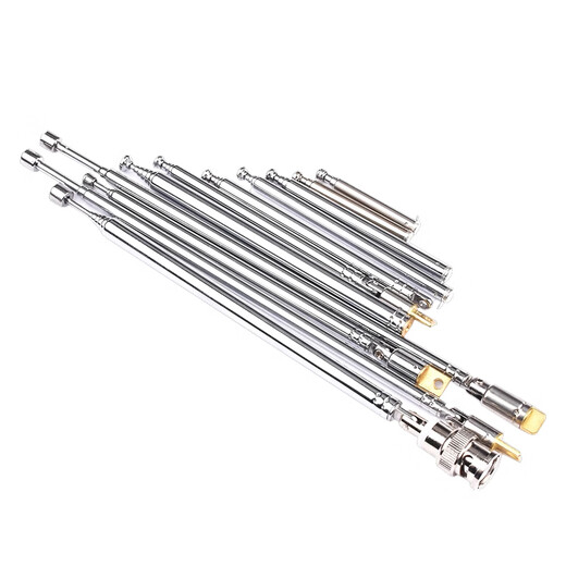 Zejie FM radio walkie-talkie audio rod telescopic antenna BNC7-114 signal gain universal stretch antenna 3.5MMFM mobile phone radio antenna (elbow) No Specifications
