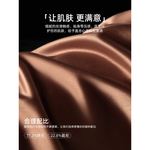 FENTENGC light luxury brand men's underwear triangle boys' thong ice silk satin sexy men's breathable short gift box Yuzhu gray + floating brown + galaxy blue M (90-120Jin Jin equals 0.5 kg)