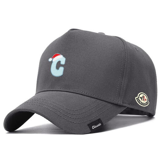 Mouth Piano Cartoon Letter C Pattern Baseball Cap for Men and Women, Fashionable and Versatile Sun Hat Loose and Versatile for Couples and Students to Keep Warm, Dark Blue Adjustable