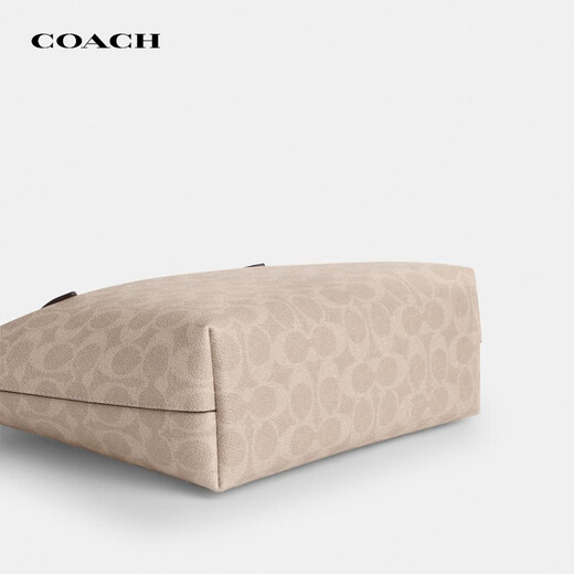 COACH brand direct supply women's bag FIONA shoulder zipper tote bag CBT18 sand yellow Christmas gift