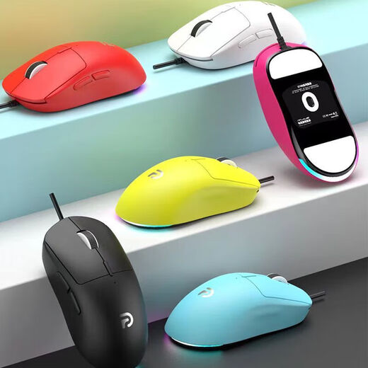 Logitech (G) mouse three-mode wireless Bluetooth game mouse g100 lightweight 59g Internet cafe desktop computer wired universal game mouse gpw first and second generation bullshit king pink mouse pink-three-mode 3311 chip 1000HZ return rate