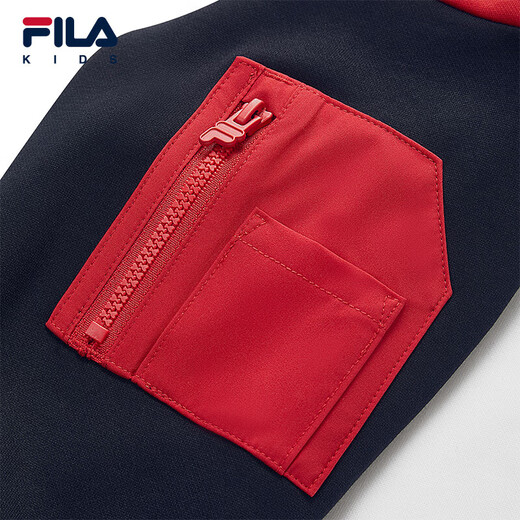 FILA FILA children's sweatshirt 2025 winter boys' fleece top