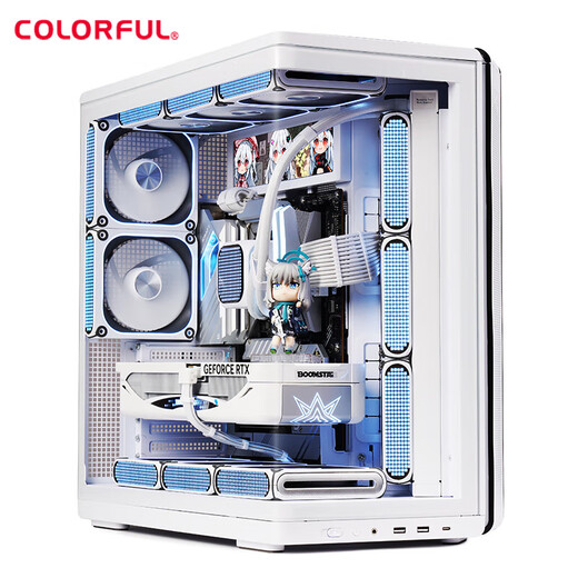 Colorful Ultra 285K RTX5090D/5080 Vulcan flagship graphics card gaming desktop overclocking e-sports Ai computing host DIY assembly machine computer complete machine 285K+RTX5090D v2丨水神白