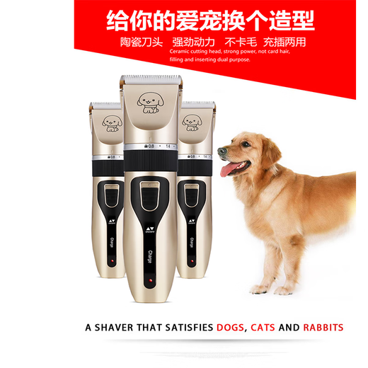Pet shaver, electric clipper for dogs, special for shaving dog hair, shaving feet, electric clipper, shearing tool, white standard