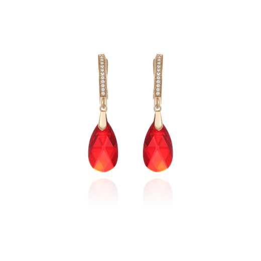 XUPING Xuping jewelry imitation crystal fashionable temperament elegant and smart water drop ear buckle gift jewelry X000863015 earrings