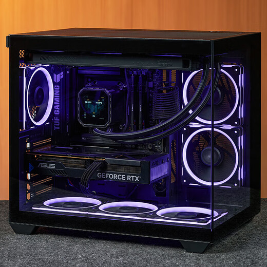 ASUS family bucket AMD Ryzen R9 9950X host RTX5070/RTX5080 graphics card e-sports game live broadcast AI design editing host desktop complete machine DIY assembly machine Configuration 1 R9 9950X+16G+1T