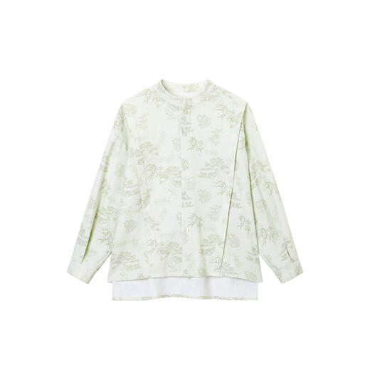 MQD Boys Autumn National Fashion Cool Casual Stand Collar Shirt 135340103 Design and Color 140cm