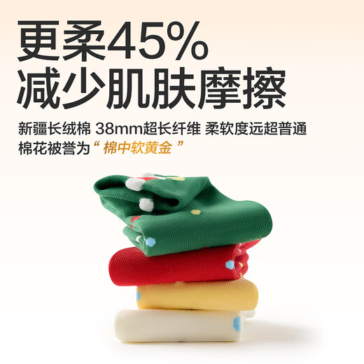 Baby children's Christmas socks, autumn and winter baby socks, baby loose cotton socks, one-year-old winter warm New Year mid-tube socks