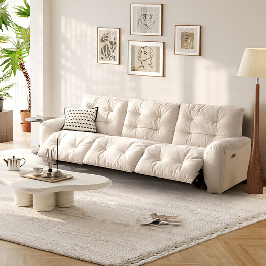 Chivas (CHEERS) first class electric functional sofa living room fabric small apartment sofa cloud cream style Chivas Regal 30202