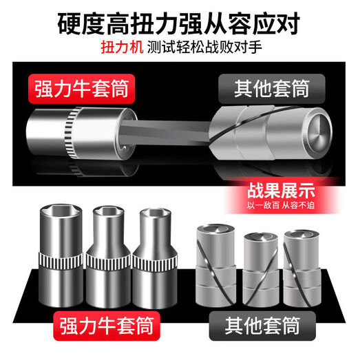 Auto repair tool set socket 53-piece set ratchet wrench car repair special tool box Xiaofei 24 teeth 151-piece set