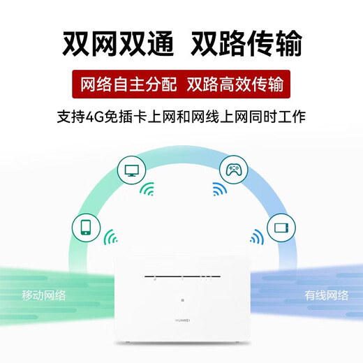 Huawei 4g router 2pro tarjeta enchufable inalámbrica móvil red completa empresarial grado industrial CPE a wifi con cable gigabit tarjeta de red portátil de doble banda B535-836 MT33 B535-836 paquete anual mensual 2000G JD e-sports tienda oficial 丨envíe pedidos para obtener un tráfico de experiencia de 1500G