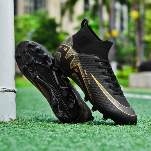 Long nails Ronaldo Assassin 15ag16 broken nail football shoes for boys and girls primary school students adult game training shoes 2309 black long nails 38