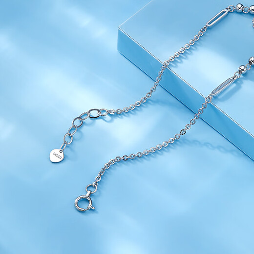 Luxury Beads PT950 Butterfly Platinum Bracelet Fashionable Light Luxury Style for Your Girlfriend 3.37g