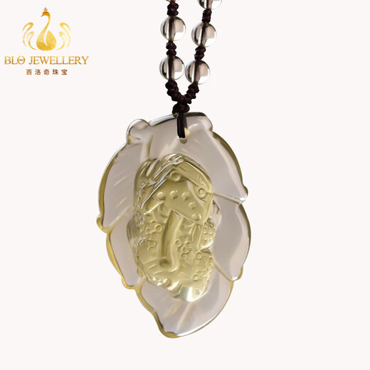 Matching Citrine Pixiu Pendant for Men and Women Pixiu Couple Pendant Pichu Amulet Necklace Pixiu Pendant Chain