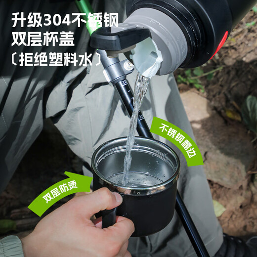 Fuguang King Kong thermos pot large capacity 304 stainless steel vacuum thermos bottle open water bottle outdoor travel pot household thermos bottle