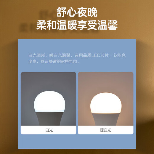 OPPLE LED bulb bulb E27 screw commercial high-power factory industrial and mining lamp chandelier 6500K incandescent lamp 40W white light floor lamp