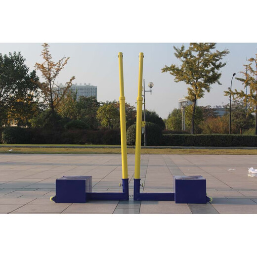 糜岚（MieLanat）移动式标准排球网架排球柱升降排球羽毛球网球三用柱