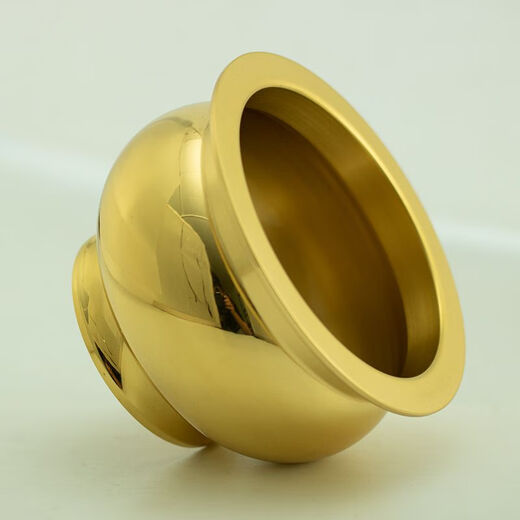 Brass incense burner manufacturer direct wholesale 8-inch brass model (gold) (18 pieces per box)