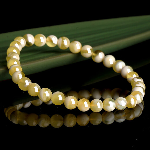 Shi Yue Jewelry (SHIYUEZHUBAO) Luxury Collection Natural Raw Mineral Demonic Flower Beeswax Bracelet Full of Honey Russian Material Toy Accessories Bracelet for Men and Women 5-6mm