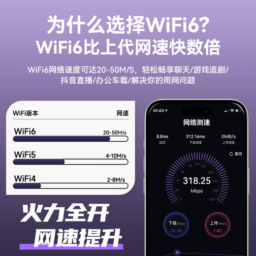 VHE portable wifi mobile wireless wi-fi6 three-network universal card-free unlimited speed national universal wireless network card portable car hotspot home whole house 4G outdoor router 28 antennas Extreme Edition WiFi6 online drama video recommendations