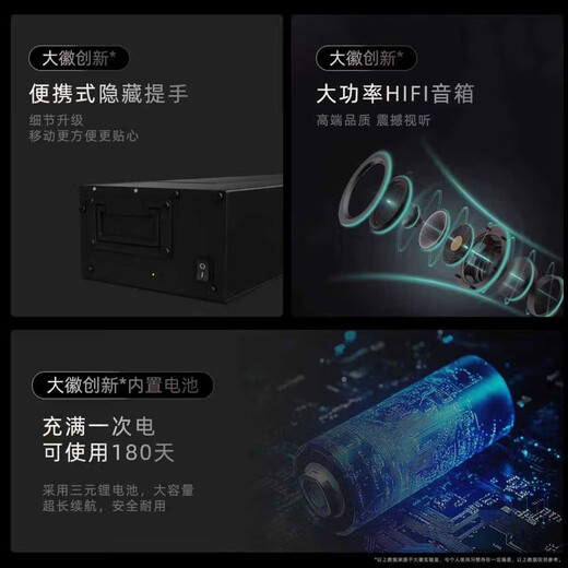 Dahui electric floor-rising curtain anti-light projection screen Fresnel photonic curtain adapted for three-color laser high-definition projector curtain home living room and office fully automatic lifting screen 8K three-color medium telephoto Fresnel (voice linkage model) 100-inch intelligent electric floor-rising screen