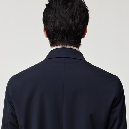 JOEONE Shopping mall same style fur goose down lining rabbit fur lining men's warm executive jacket slim fit + solar eclipse blue + FF1560812 L 175/96A(50)