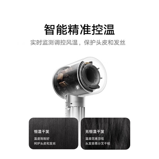 National 3C certification丨4.5 billion negative ions for hair care High-speed leafless hair dryer household negative ions silent high-power non-damaging constant temperature quick-drying hair dryer Huaqiangbei Official top-single nozzle Sakura powder丨4.5 billion hydrating negative ions for hair care 2025 new style丨top version 1 1 version 1.8 meters long gift box
