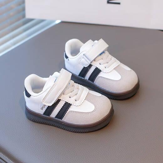 Tyrannis Yangma recommended baby girl's moral training shoes spring and autumn new Korean style baby boy anti-skid shoes soft sole beige 16_inner length 11.5cm